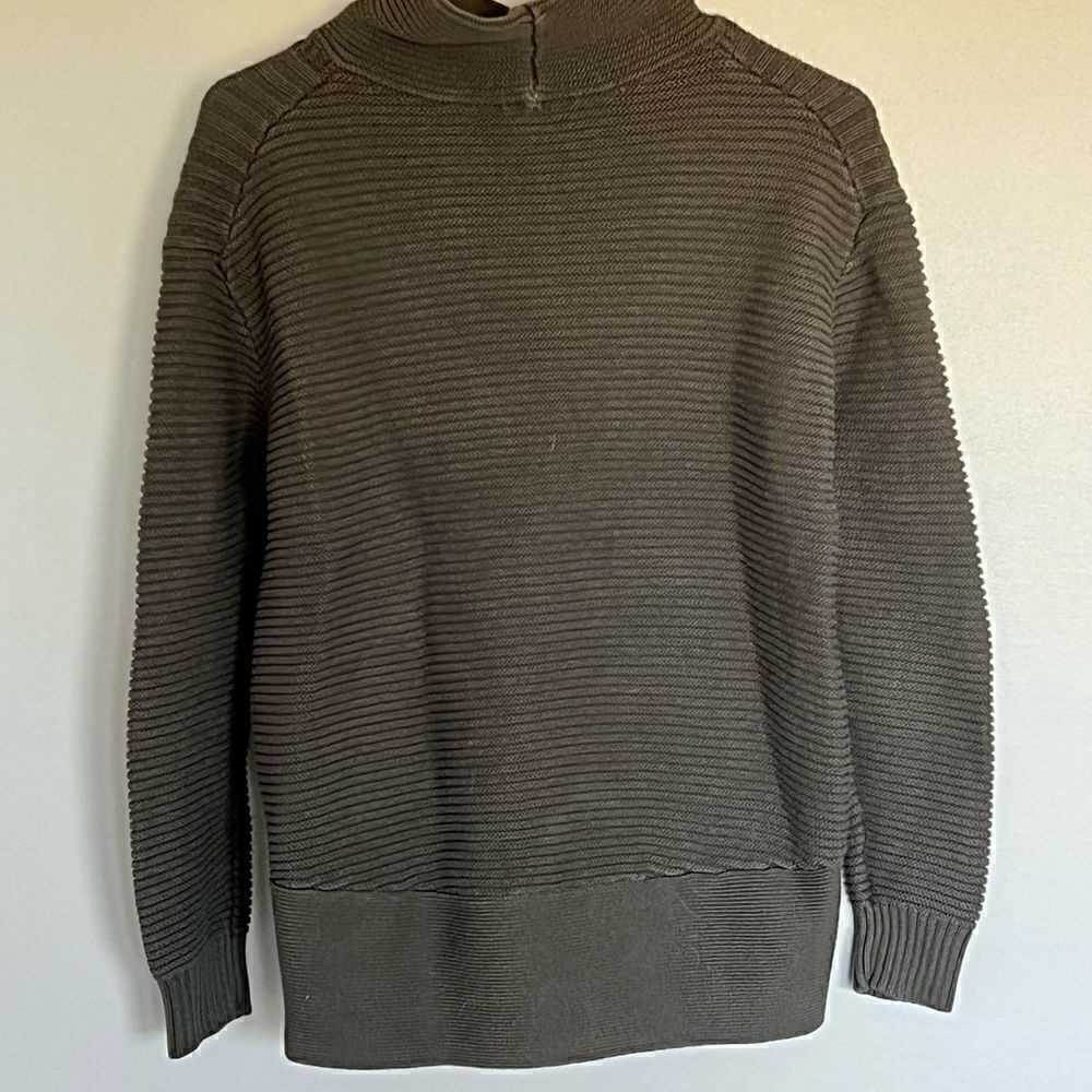 Vince Camuto Gray-Green Mock Neck Oversized Sweater XS *RUNS LARGE* - Picture 6 of 6